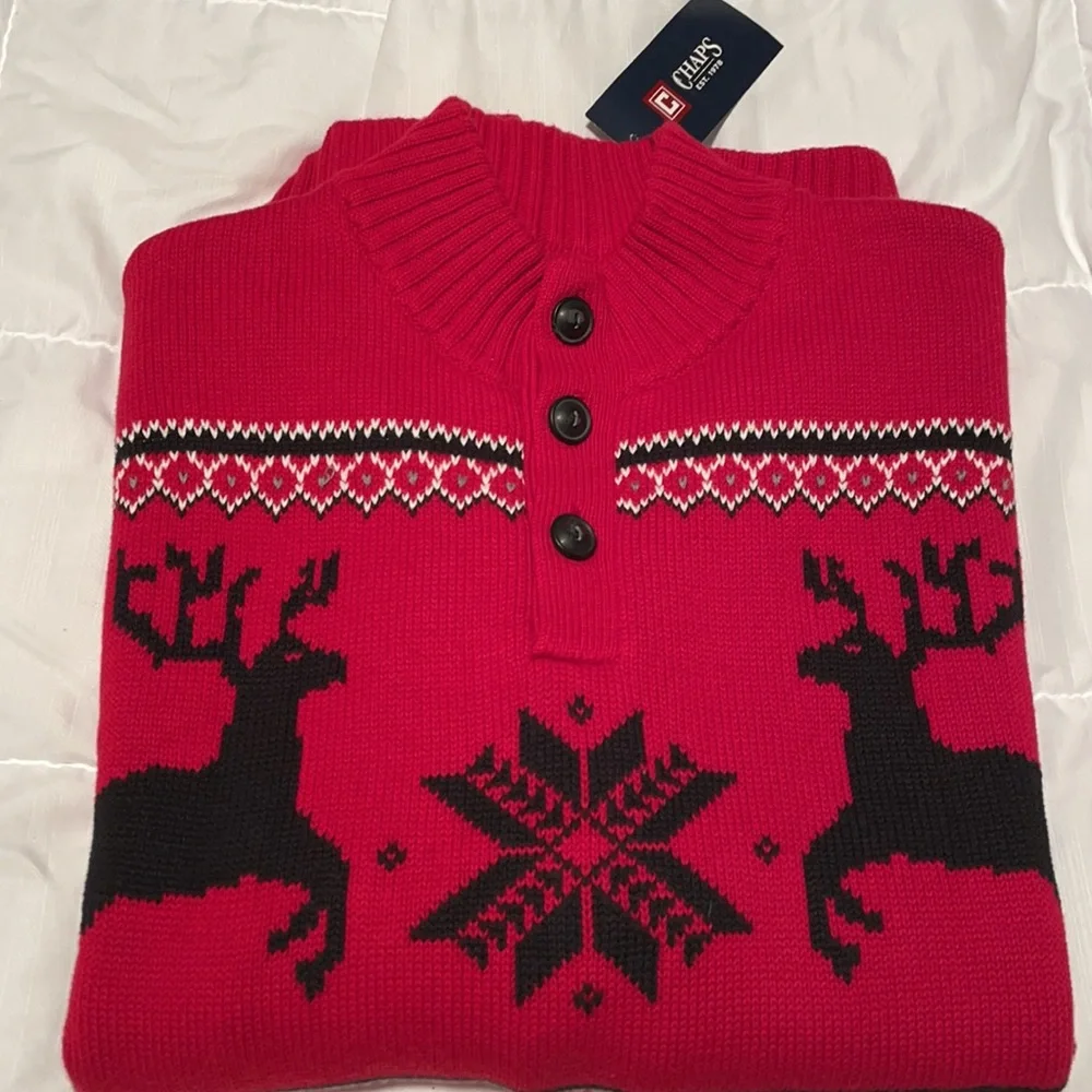NWT 2XL Chaps sweater size XXL SUPER NICE!